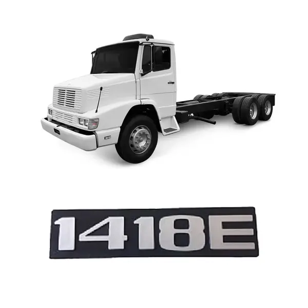 Emblema Plast C/relevo Prata MB 1418E