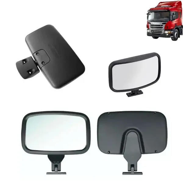 Espelho rampa lateral Compatível com o Caminhão Scania S4 S5 P G R 114 124 148327 1484076 1916864