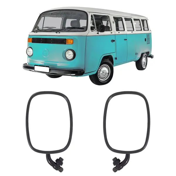 Espelho Retrovisor Alumínio Externo VW Kombi Par