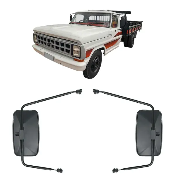 Espelho Retrovisor Caminhão Ford F1000 F4000 até ...1999 Par