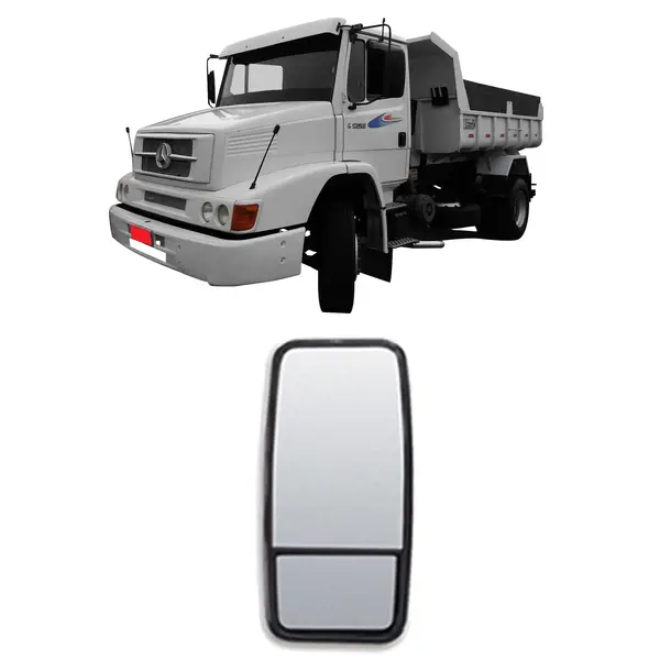Espelho Retrovisor Caminhão MB 1620 1622 1720 Atron Convexo Bifocal L/e