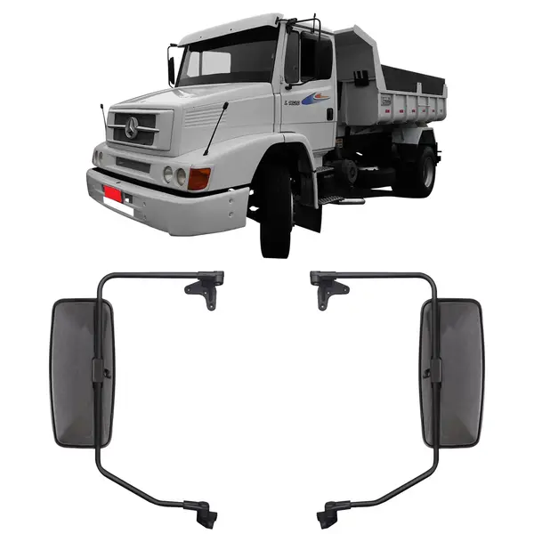 Espelho Retrovisor Caminhao MB 1620 1634 1938 Atron Convexo Par