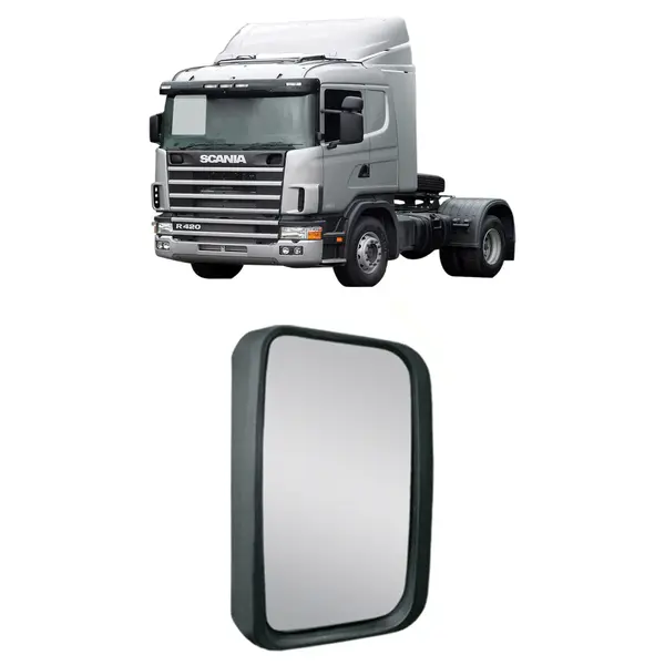 Espelho Retrovisor Caminhão Sc 124 Série 4 Lado Esquerdo