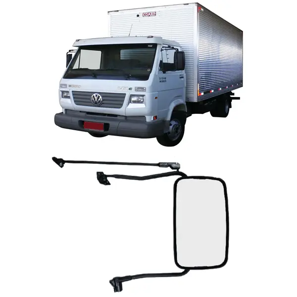 Espelho Retrovisor Convexo Caminhão VW Worker 2000 a 2009 Completo L/d