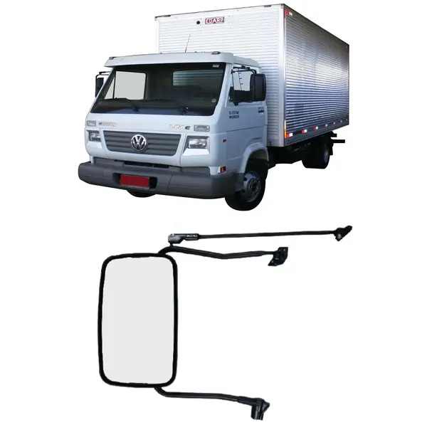Espelho Retrovisor Convexo Caminhão VW Worker 2000 a 2009 Completo L/e