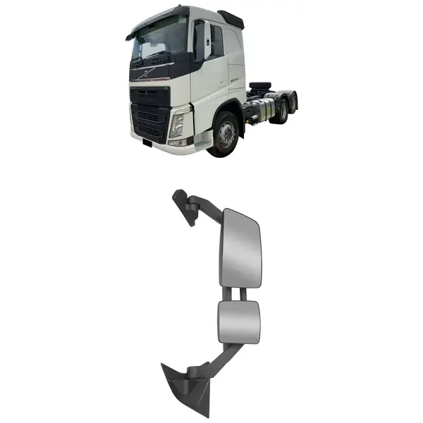 Espelho Retrovisor Elétrico Caminhão Volvo FH 2015 a 2022 LD