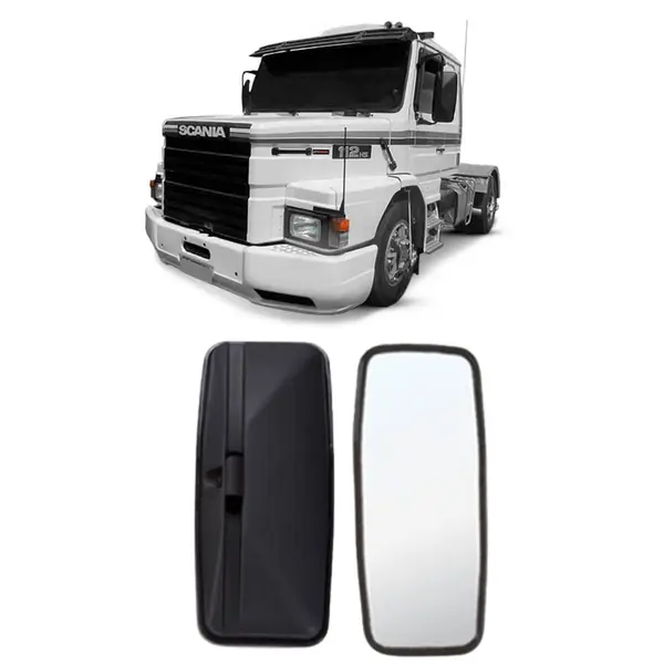 Espelho Retrovisor Plano Avulso Caminhão Sc T/r 112/113