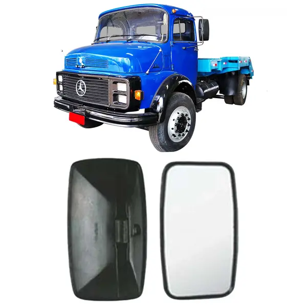 Espelho Retrovisor Plano Caminhão MB 1113 1313 1513 2013 a Partir de 1964