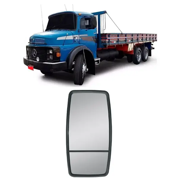 Espelho Retrovisor Plano Caminhão MB 1113 1313 1513 2013 Bifocal