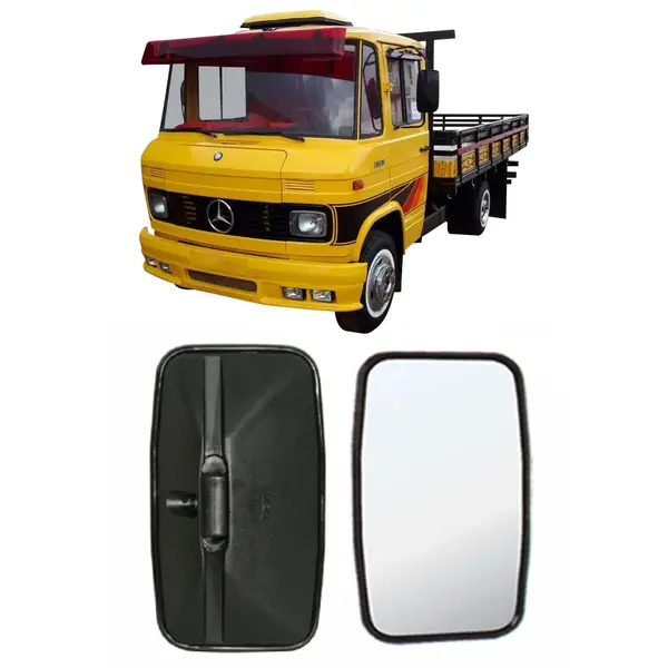 Espelho Retrovisor Plano Caminhão MB 608D 1972 a 1987