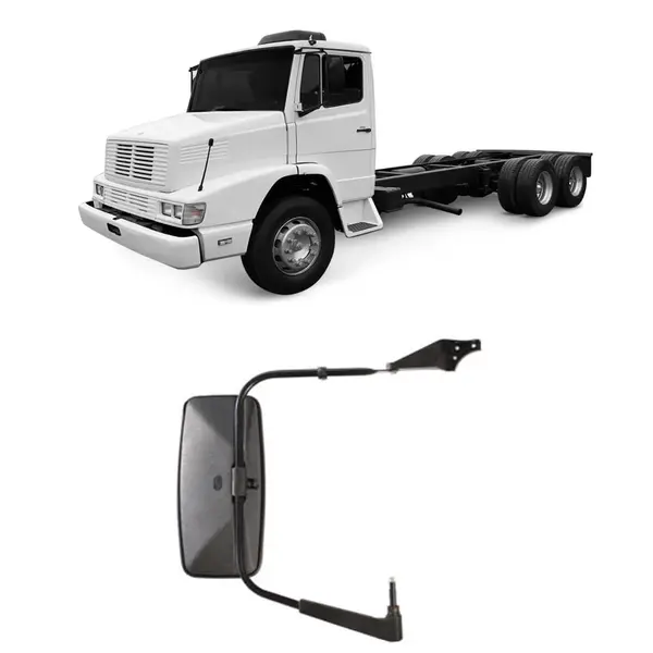 Espelho Retrovisor Plano Completo Caminhão MB 1618 / 1218 L/d