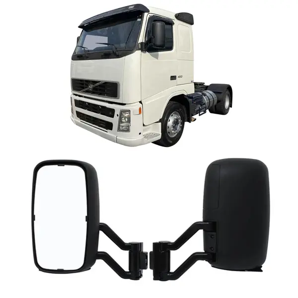 Espelho Retrovisor Plano Completo Caminhão Volvo NH Fn L/e