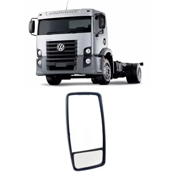 Espelho Retrovisor Plano Externo Bifocal Caminhão VW Constellation