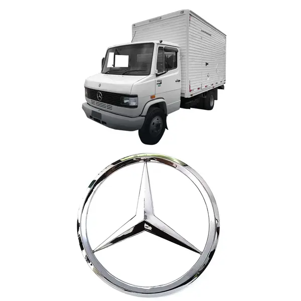 Estrela Cromada Caminhão MB 709 710 912 914 20CM S/parafuso