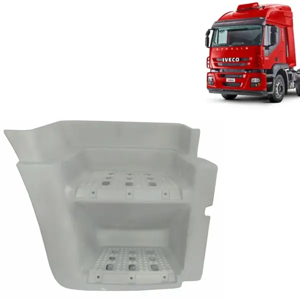 Estribo Cabine em Fibra para Caminhão Iveco Stralis 2008 á 2014 Lado Direito