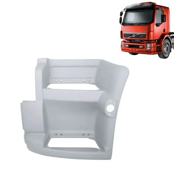 Estribo Cabine em Fibra Para Caminhão Volvo VM Até 2014 Lado Esquerdo com Sinaleira