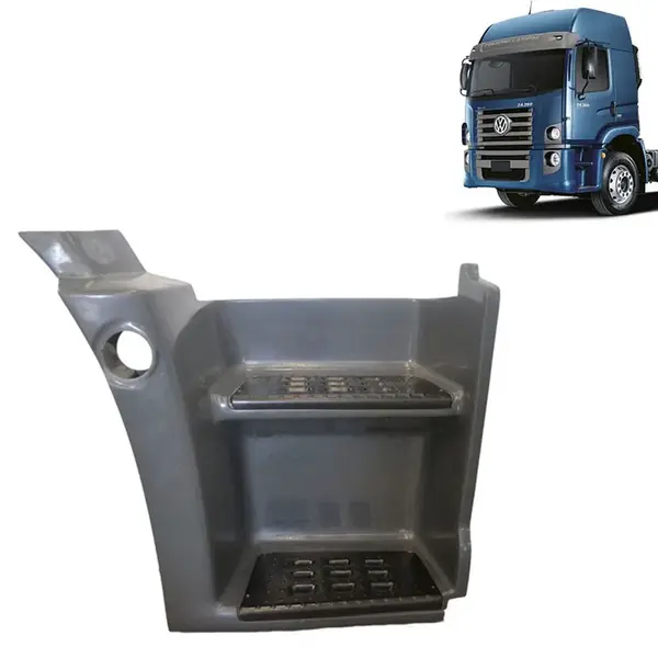 Estribo Inferior Cabine para Caminhão VW Constellation 2 Degraus Lado Direito