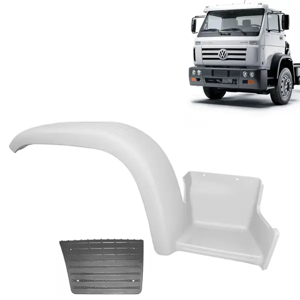 Estribo Para-Lama Cabine para Caminhão VW Titan / Worker Lado Direito com Pisante