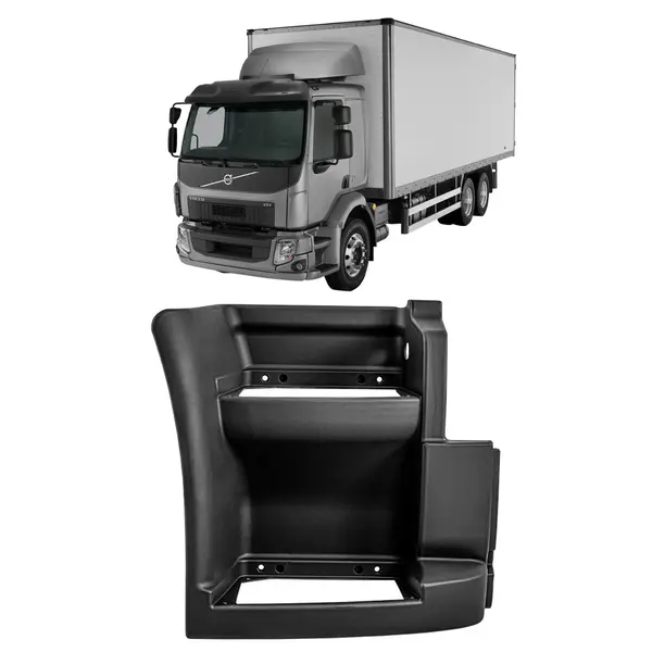 Estribo Volvo VM 2006 a 2018 s/ Furo de Lanterna Fibra L/d