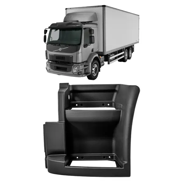 Estribo Volvo VM 2006 a 2018 s/ Furo de Lanterna Fibra L/e