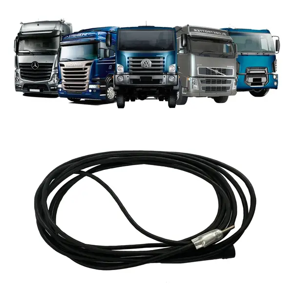 Extensão Universal para Antena de Caminhão 3,80 metros - Cabo Resistente e Compatível