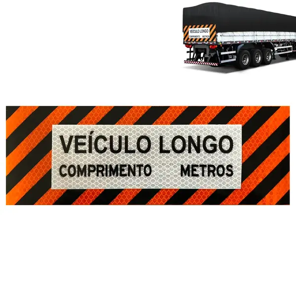 Faixa Adesiva Refletiva Veículo Longo 2.30 x 80