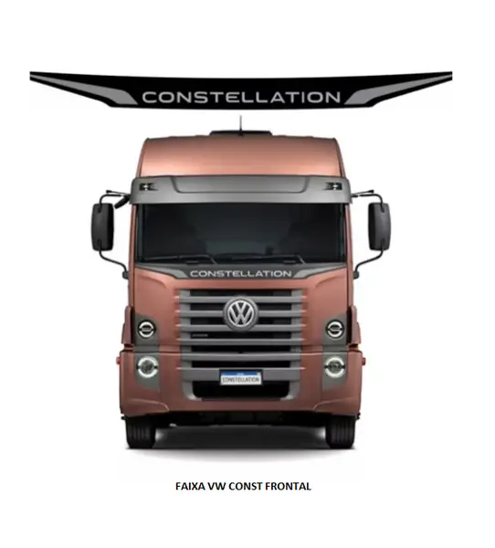 Faixa Frontal VW Const Prata