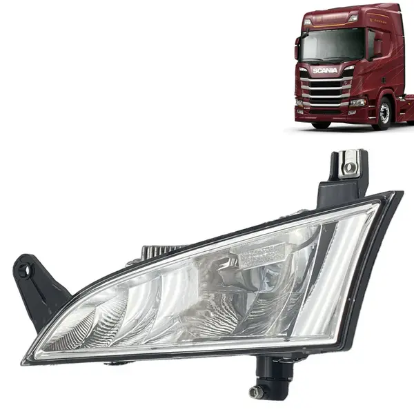 Farol Auxiliar Grade para Caminhão Scania NTG após 2020 Lado Esquerdo 2552711