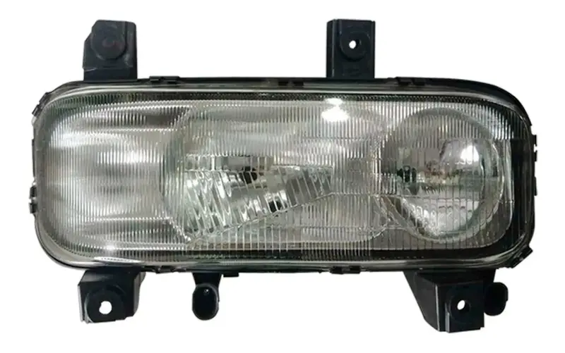 Farol Lado Direito Lente Raiada Compatível MB Atego 1315 1418 1718 1725 2425 2428