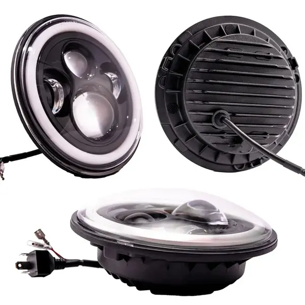 Farol LED Angel Eyes H4 40w 75 mm
