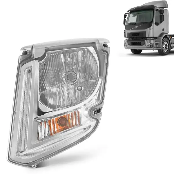 Farol Principal LED para Caminhão Volvo VM após 2014 Lado Esquerdo 82526640