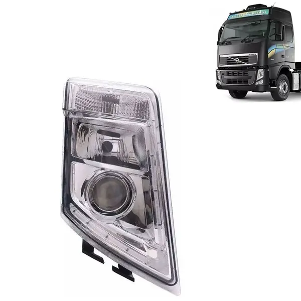 Farol Principal para Caminhão Volvo FH D13 de 2010 a 2014 Lado direito 21035637