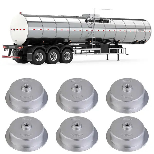 Flange Rodoar Roda Cubo Carreta Randon Nova Pneu Single (KIT c/ 6)
