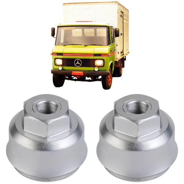 Flange Rodoar Roda Cubo Dianteira Caminhão MB 608 (KIT c/ 2)