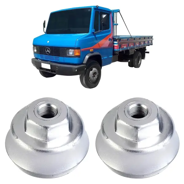 Flange Rodoar Roda Cubo Dianteira Caminhão MB 912 (KIT c/ 2)