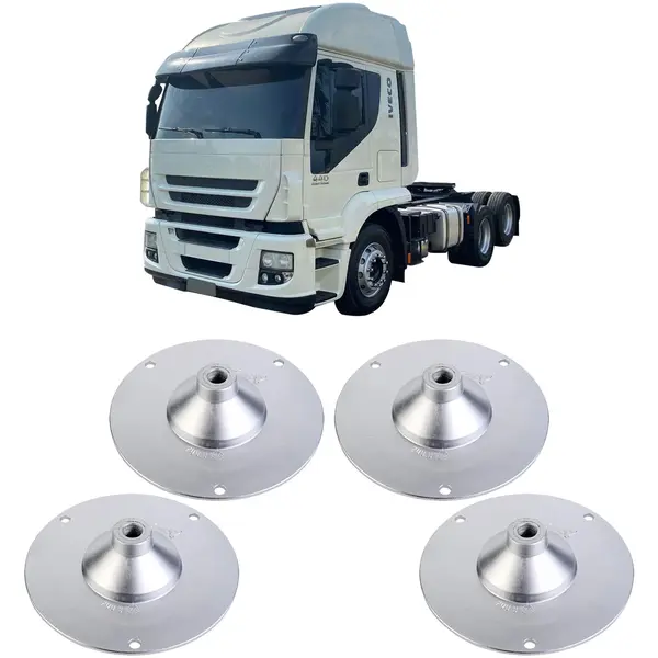 Flange Rodoar Roda Cubo Traçao Caminhão Ivco Stralis (KIT c/ 4)