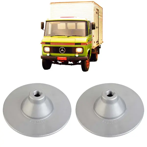 Flange Rodoar Roda Cubo Traçao Caminhão MB 608 a 2013 (KIT c/ 2)