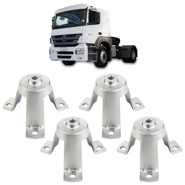 Flange Rodoar Roda Cubo Tração Caminhão MB Axor 1933 4 Peças