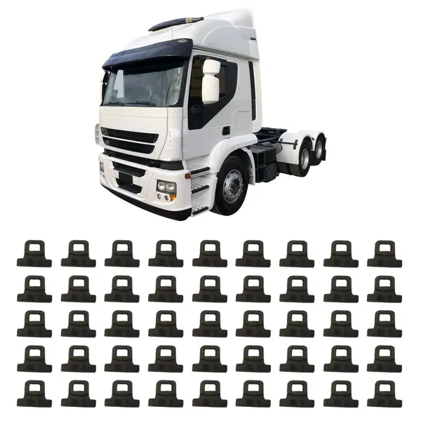 Gancho para Cortina Caminhão IVCO Kit 45 Peças Resistente e Durável