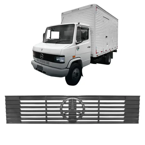 Grade Frontal Central para Caminhão Mercedes-Benz MB 709 912 em Plástico Injetado