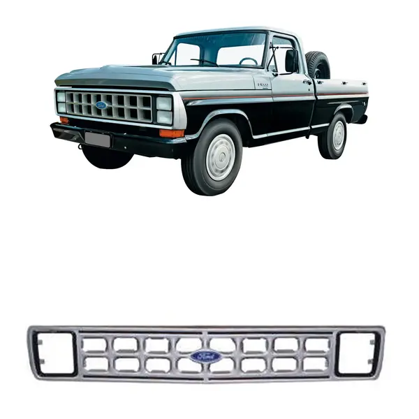 Grade Frontal com Aro para Caminhão Ford F1000 e F4000 até 1992 - Reposição Original