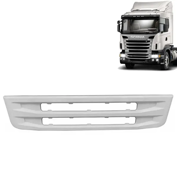 Grade Frontal Inferior em Fibra para Caminhão Scania P / G / R – S5 2008 / 2009