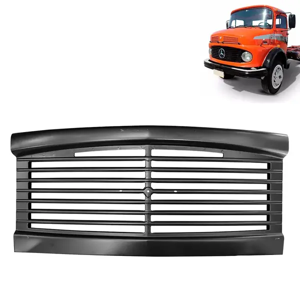 Grade Frontal para Caminhão MB 1111 / 1113 / 1313 / 1513 Farol Redondo