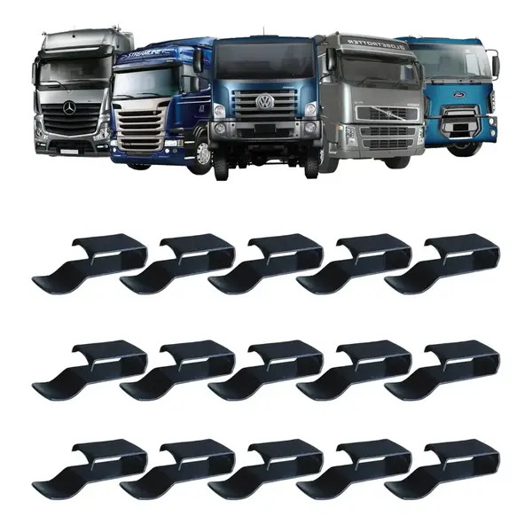 Grampo Fixador Universal 55mm para Chicote e Chassis - Kit 15 Peças