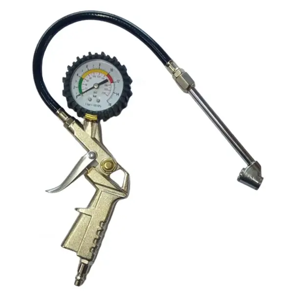 Inflador Com Calibrador Analógico E Bico – 0 A 200 Psi