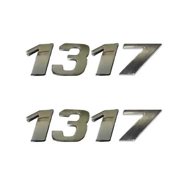 Jogo Emblema Adesivo Cromado Caminhão MB 1317