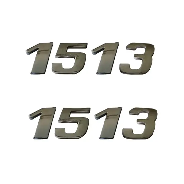 Jogo Emblema Adesivo Cromado Caminhão MB 1513