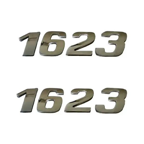 Jogo Emblema Adesivo Cromado Caminhão MB 1623