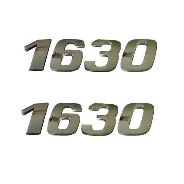 Jogo Emblema Adesivo Cromado Caminhão MB 1630