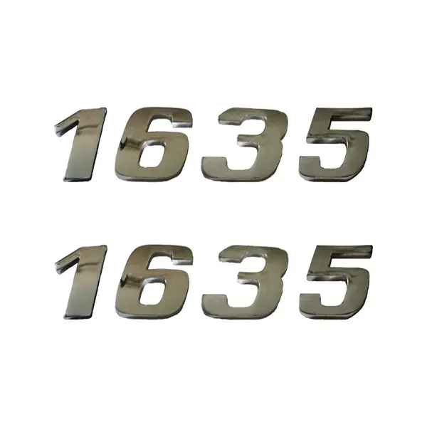 Jogo Emblema Adesivo Cromado Caminhão MB 1635